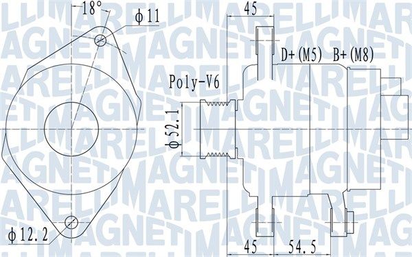 MAGNETI MARELLI 063732048010 - Generator