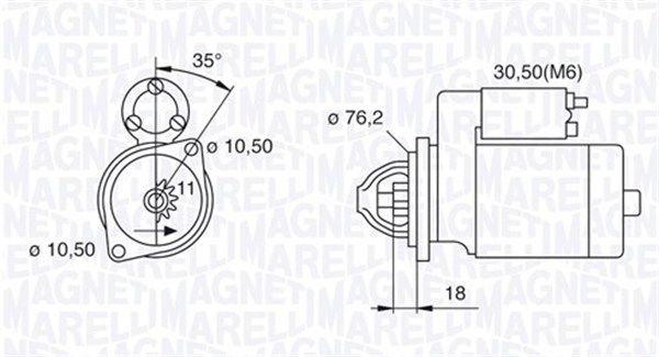 MAGNETI MARELLI 063521070460 - Starter
