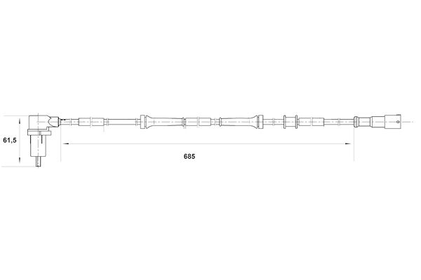 BOSCH 0 265 006 400 - Sensor, Raddrehzahl