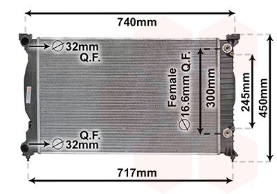 VAN WEZEL 03002241 - Kühler, Motorkühlung