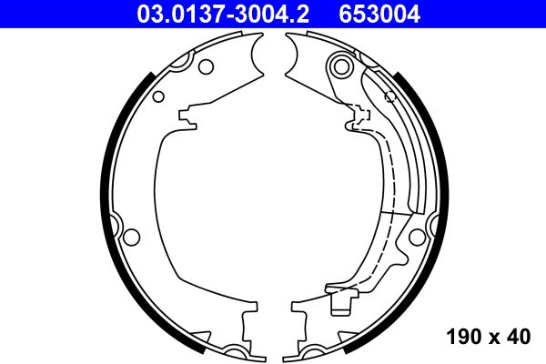 ATE 03.0137-3004.2 - Bremsbackensatz, Feststellbremse