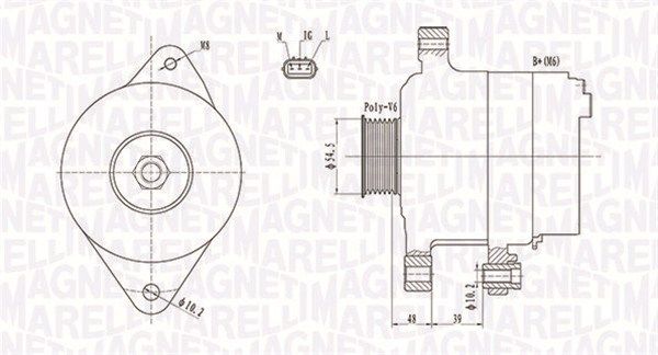 MAGNETI MARELLI 063731800010 - Generator