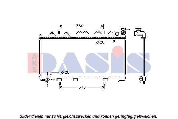 AKS DASIS 070141N - Kühler, Motorkühlung