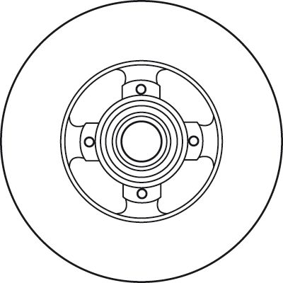 TRW DF6128BS - Bremsscheibe
