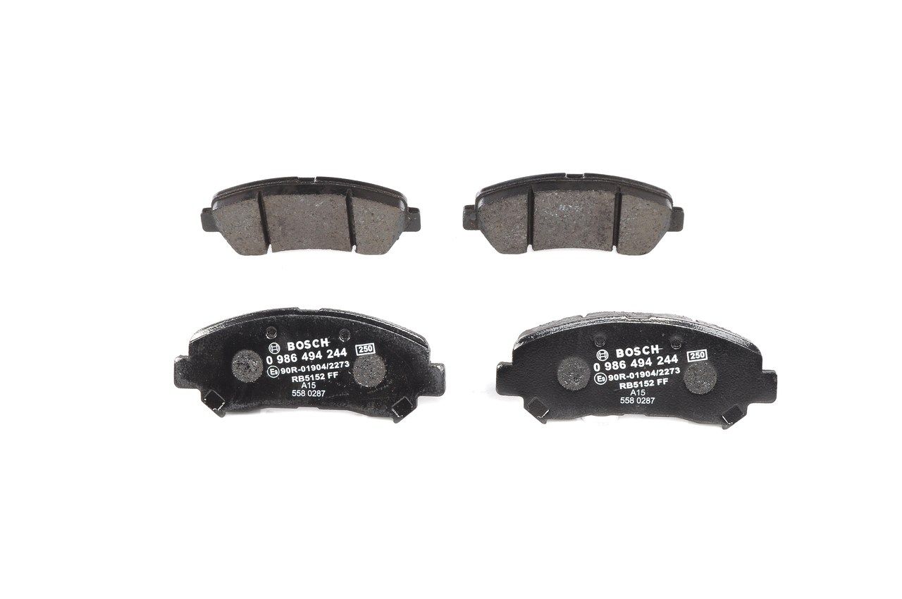 BOSCH 0 986 494 244 - Bremsbelagsatz, Scheibenbremse