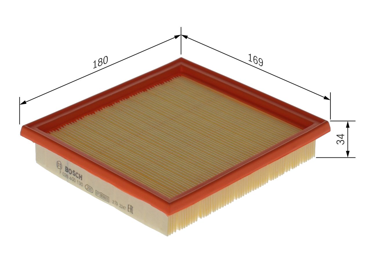 BOSCH F 026 400 130 - Luftfilter