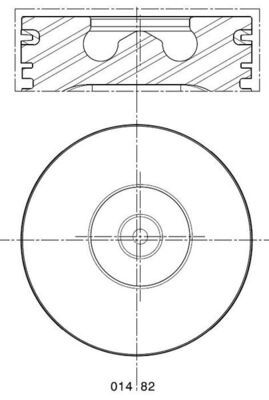 MAHLE 014 82 00 - Kolben