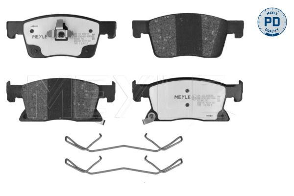 MEYLE 025 223 4519/PD - Bremsbelagsatz, Scheibenbremse