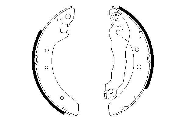 BOSCH 0 986 487 299 - Bremsbackensatz