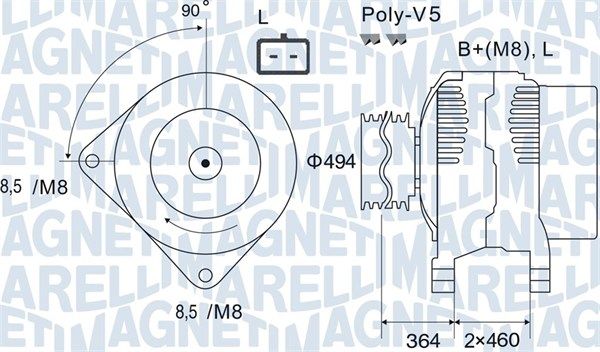 MAGNETI MARELLI 063731645010 - Generator