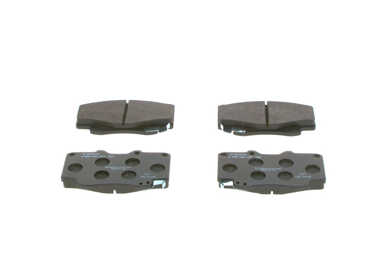 BOSCH 0 986 494 497 - Bremsbelagsatz, Scheibenbremse