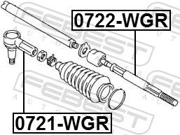 FEBEST 0721-WGR - Spurstangenkopf