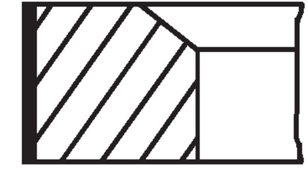 MAHLE 081 RS 00104 0N0 - Kolbenringsatz