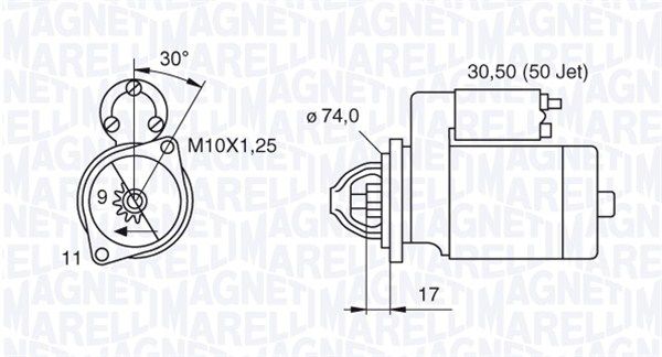 MAGNETI MARELLI 063280056010 - Starter