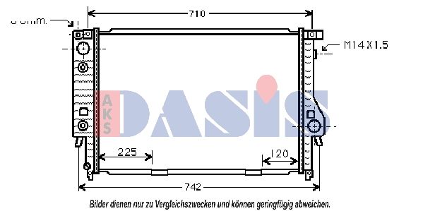 AKS DASIS 051800N - Kühler, Motorkühlung