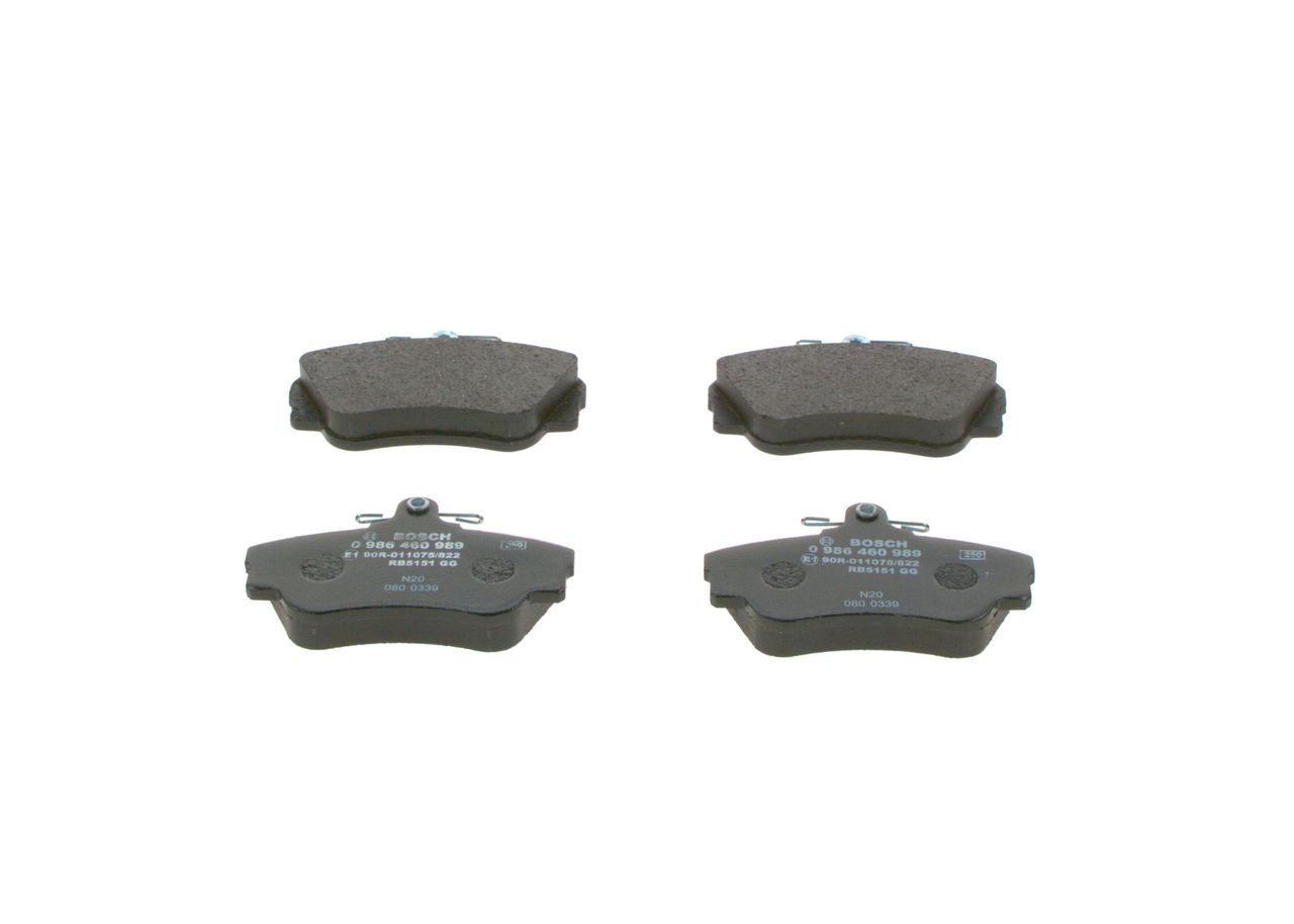 BOSCH 0 986 460 989 - Bremsbelagsatz, Scheibenbremse