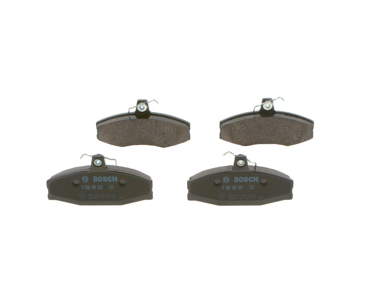 BOSCH 0 986 494 924 - Bremsbelagsatz, Scheibenbremse