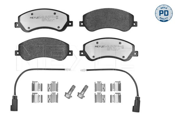 MEYLE 025 244 8419/PD - Bremsbelagsatz, Scheibenbremse