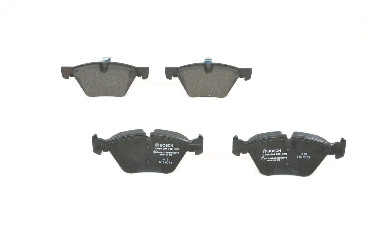 BOSCH 0 986 494 705 - Bremsbelagsatz, Scheibenbremse