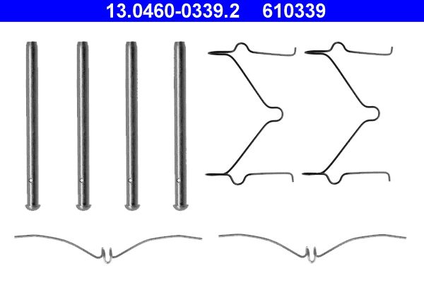 ATE 13.0460-0339.2 - Zubehörsatz, Scheibenbremsbelag