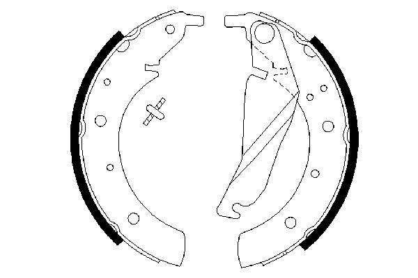 BOSCH 0 986 487 212 - Bremsbackensatz