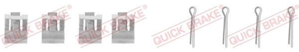 QUICK BRAKE 109-0959 - Zubehörsatz, Scheibenbremsbelag