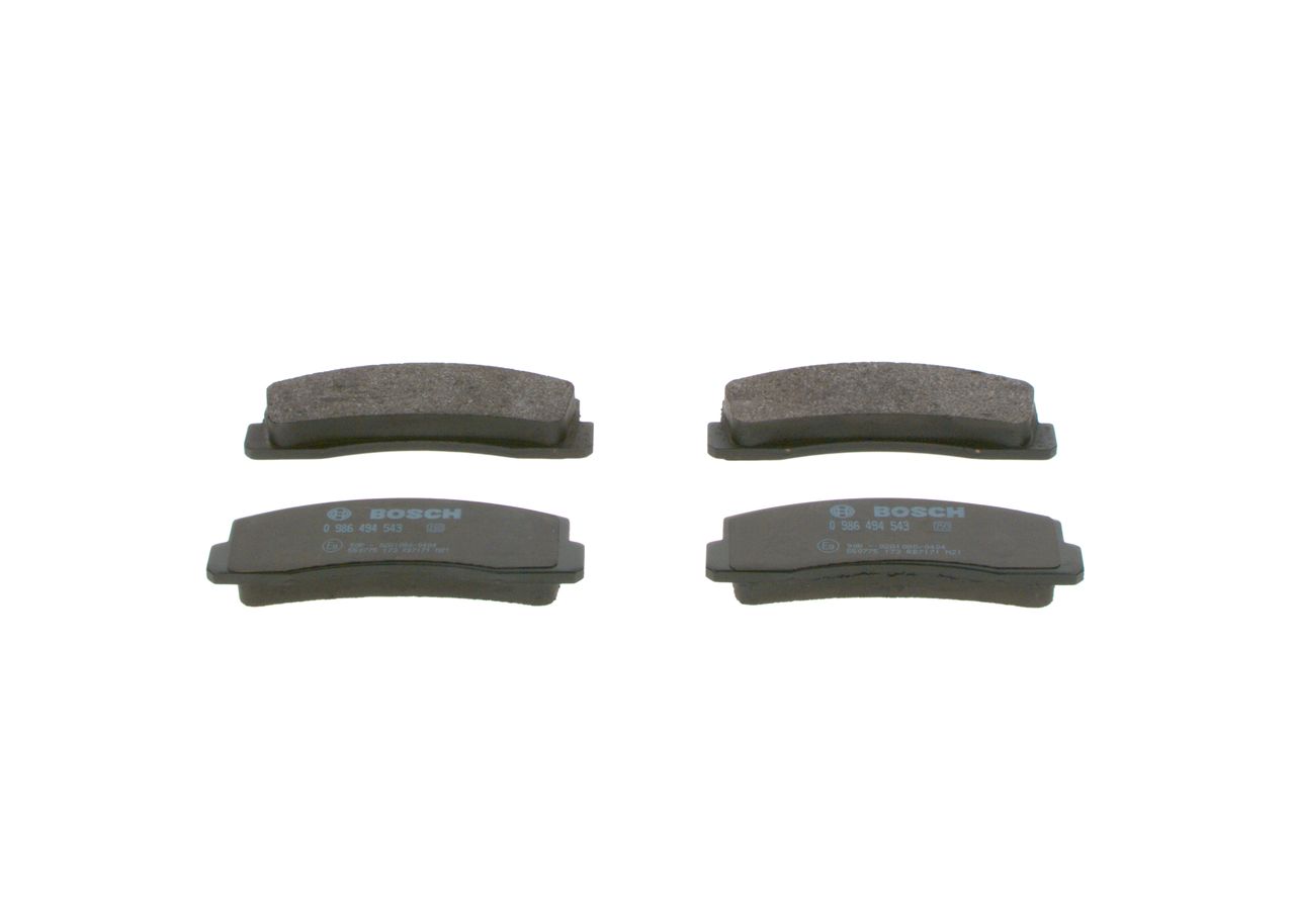 BOSCH 0 986 494 543 - Bremsbelagsatz, Scheibenbremse