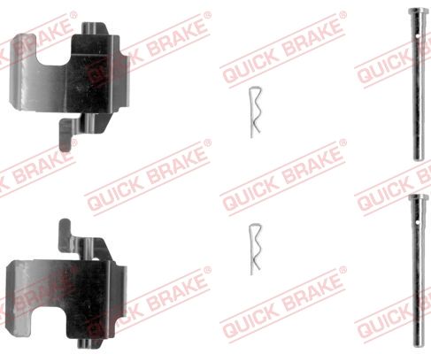 QUICK BRAKE 109-1273 - Zubehörsatz, Scheibenbremsbelag