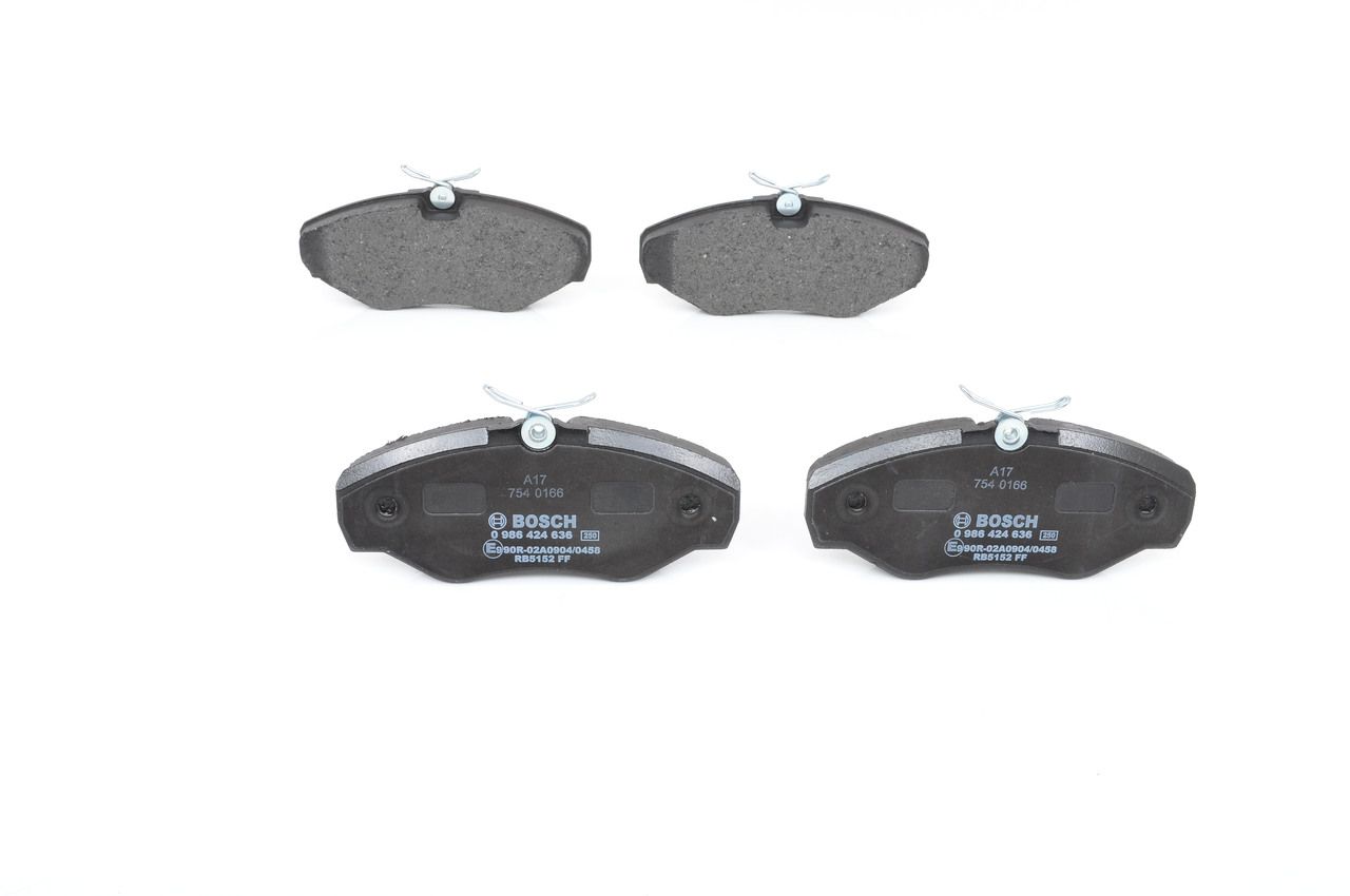 BOSCH 0 986 424 636 - Bremsbelagsatz, Scheibenbremse