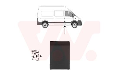 VAN WEZEL 4388416 - Zier-/Schutzleiste, Seitenwand