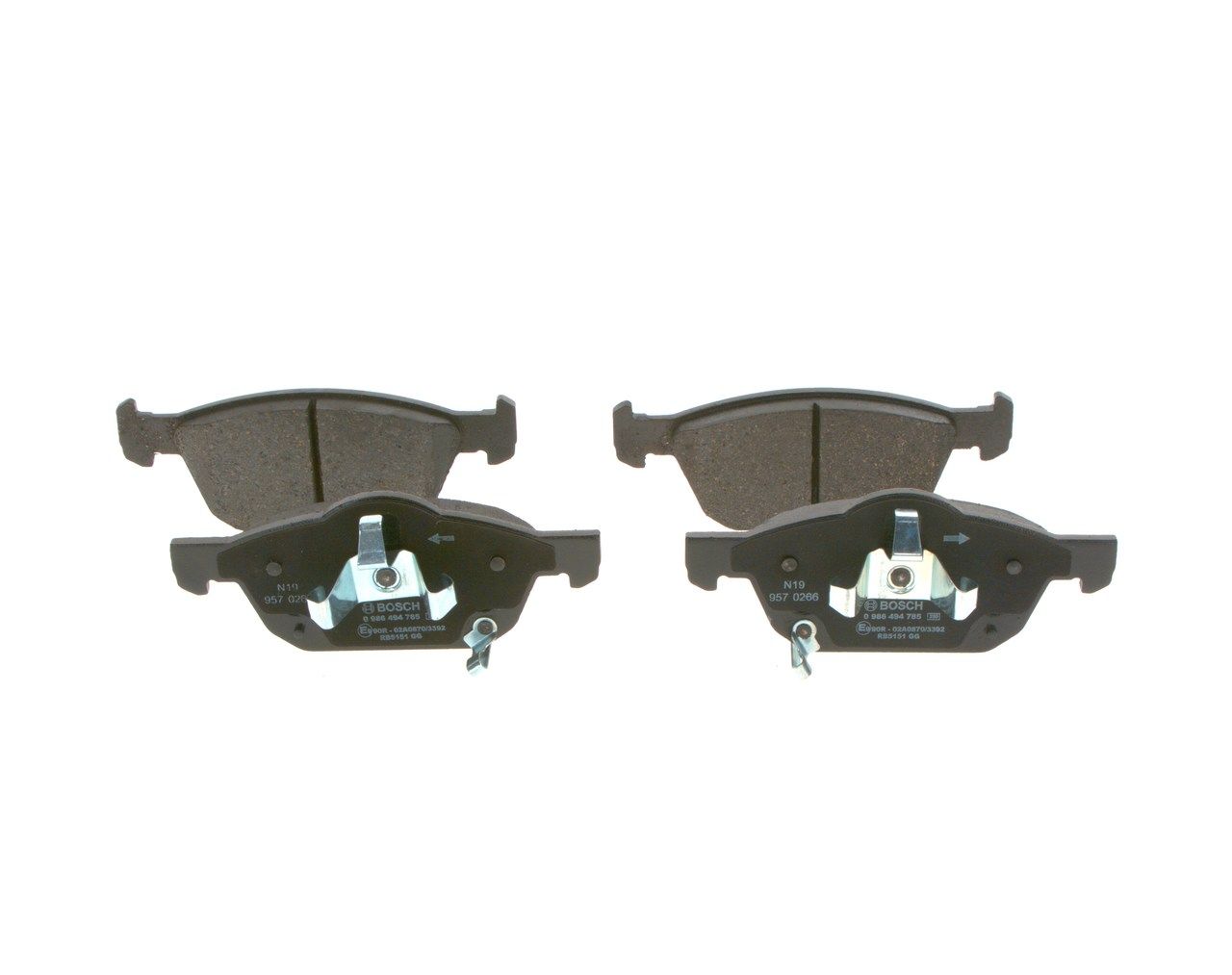 BOSCH 0 986 494 785 - Bremsbelagsatz, Scheibenbremse
