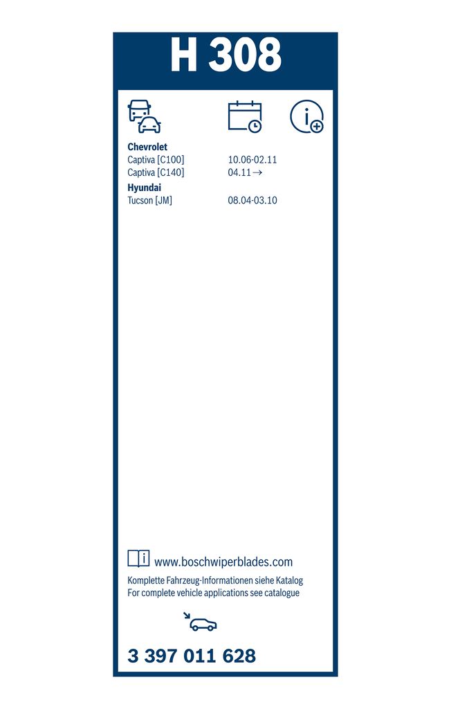 BOSCH 3 397 011 628 - Wischblatt