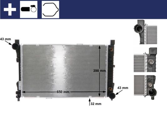 MAHLE CR 387 000S - Kühler, Motorkühlung