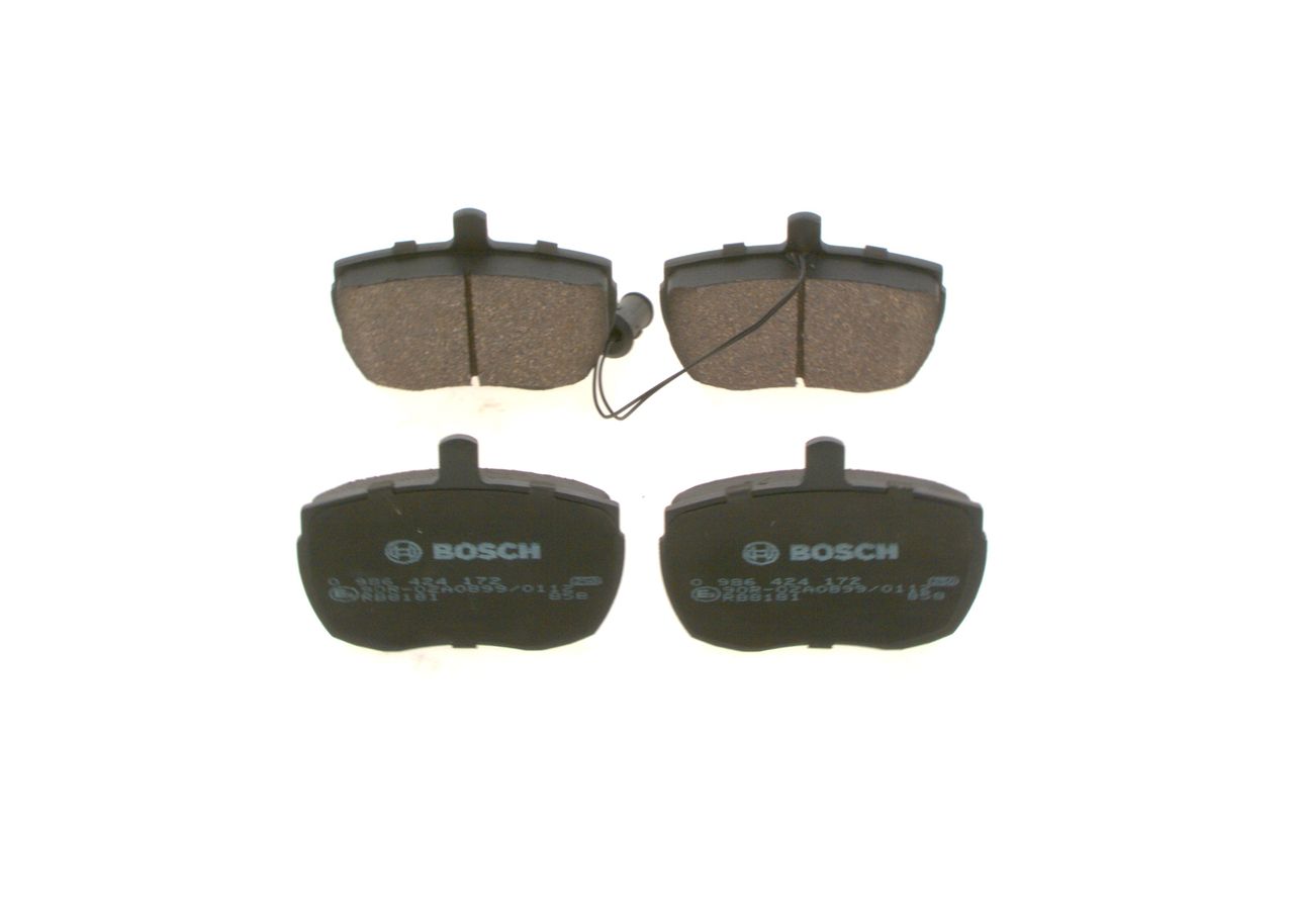 BOSCH 0 986 424 172 - Bremsbelagsatz, Scheibenbremse
