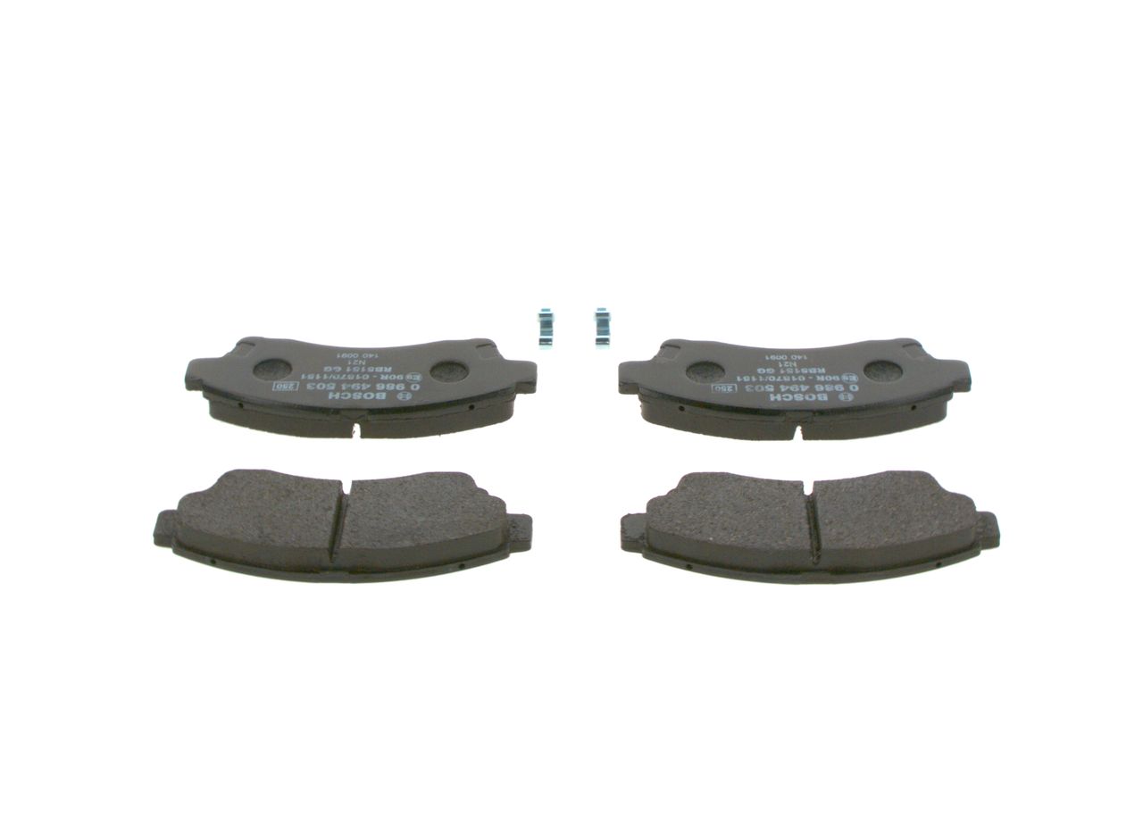 BOSCH 0 986 494 503 - Bremsbelagsatz, Scheibenbremse