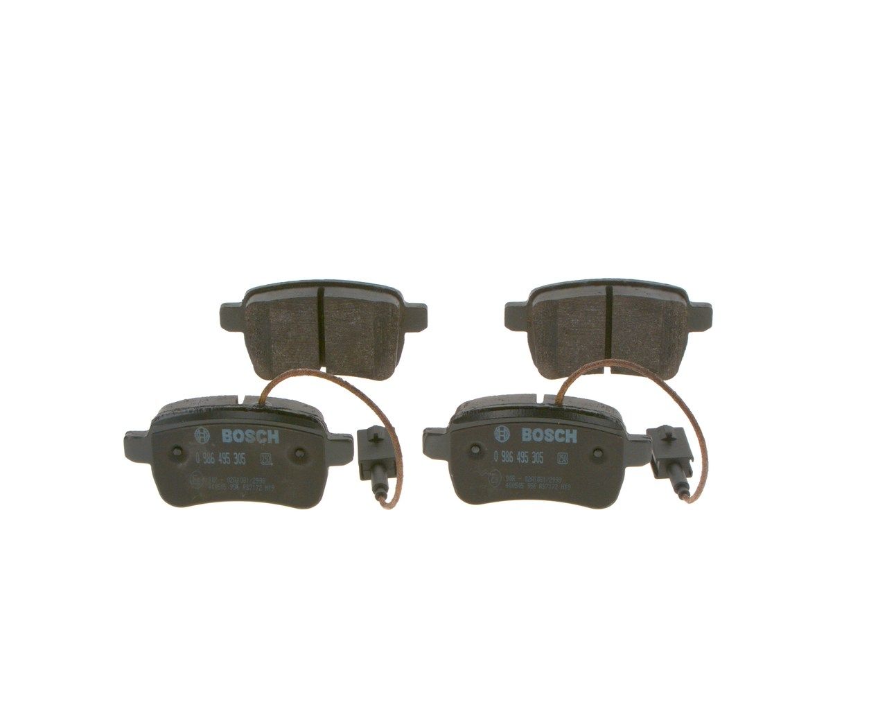 BOSCH 0 986 495 305 - Bremsbelagsatz, Scheibenbremse