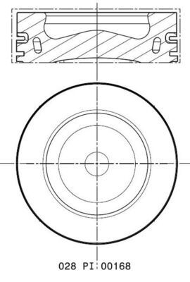 MAHLE 028 PI 00168 000 - Kolben