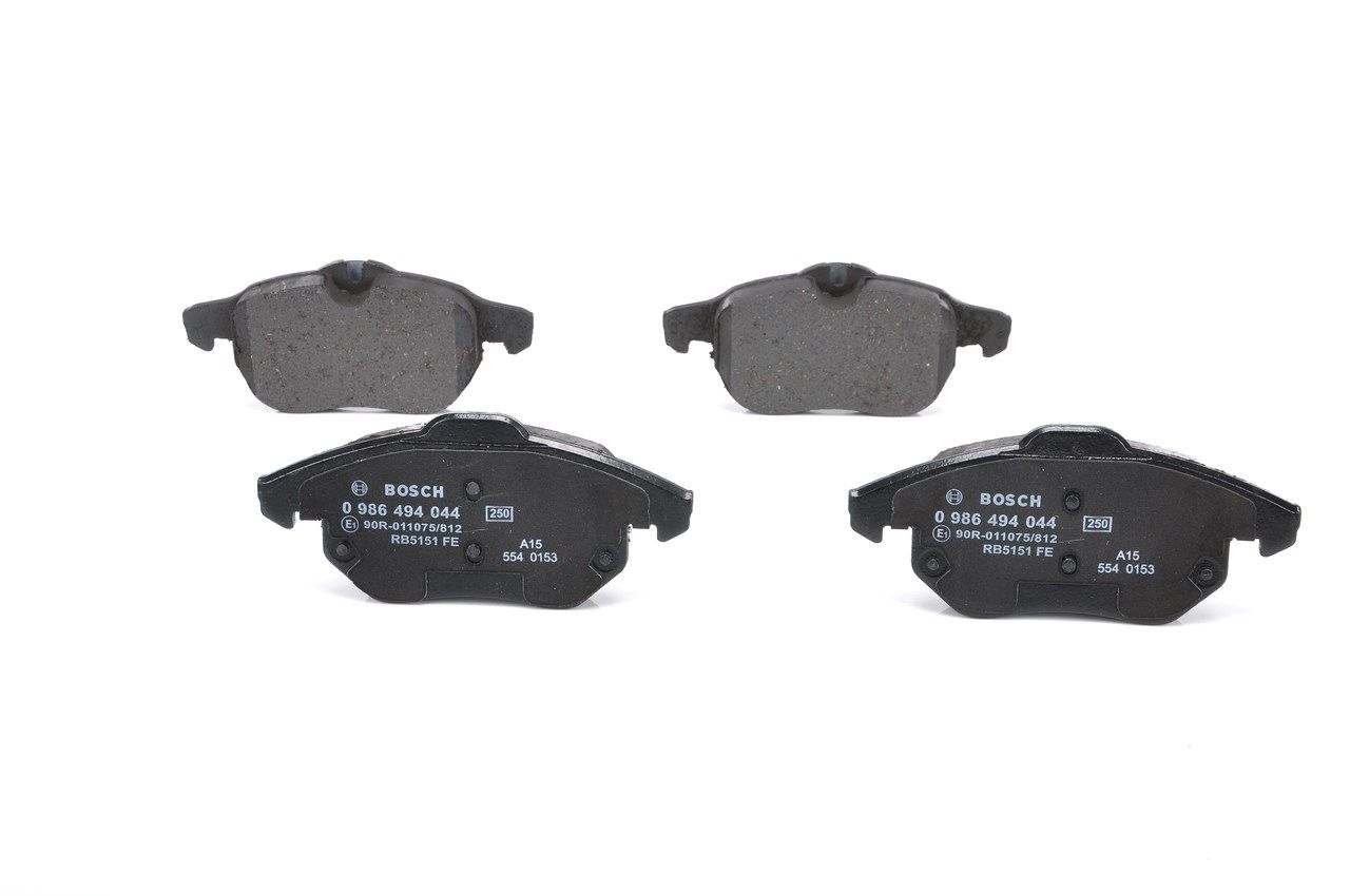 BOSCH 0 986 494 044 - Bremsbelagsatz, Scheibenbremse