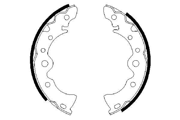 BOSCH 0 986 487 398 - Bremsbackensatz