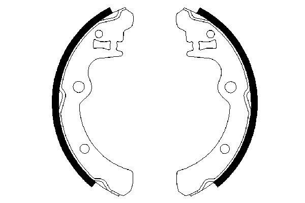 BOSCH 0 986 487 343 - Bremsbackensatz