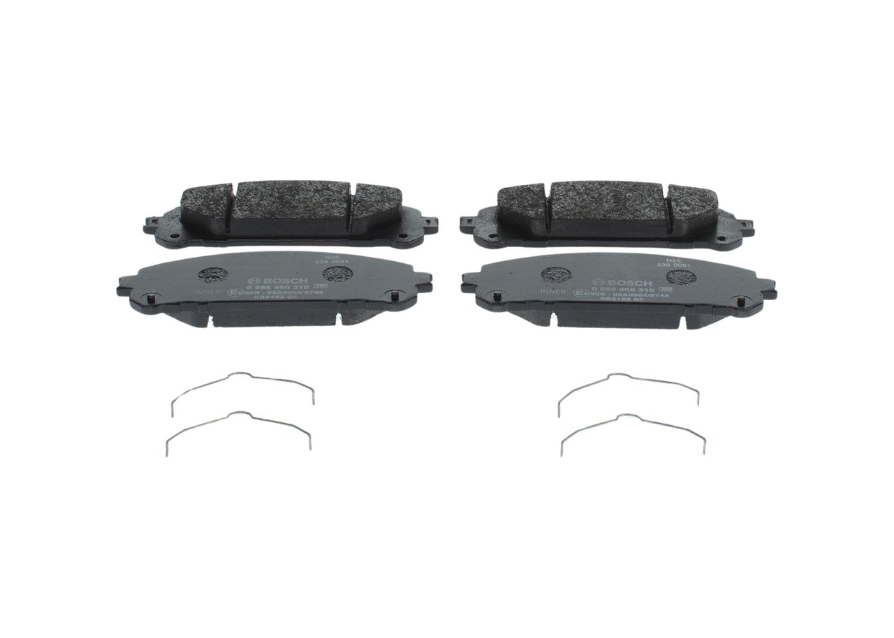 BOSCH 0 986 460 310 - Bremsbelagsatz, Scheibenbremse