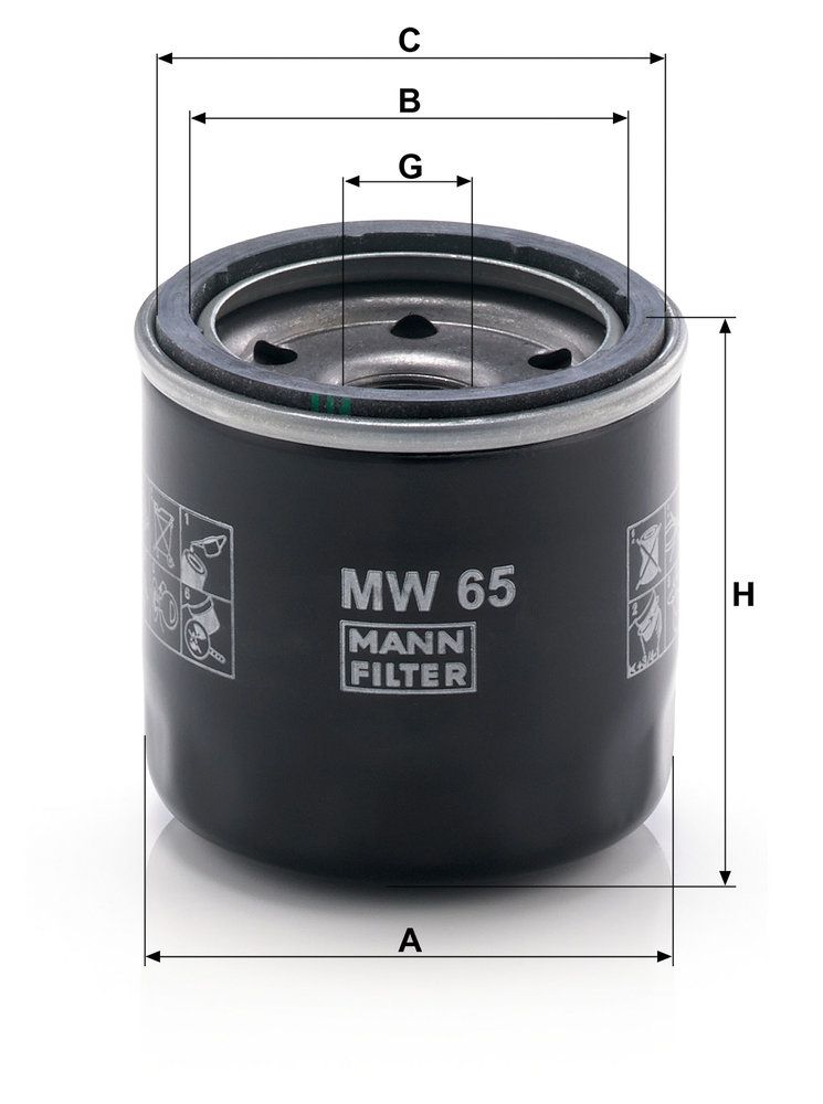 MANN-FILTER MW 65 - Ölfilter