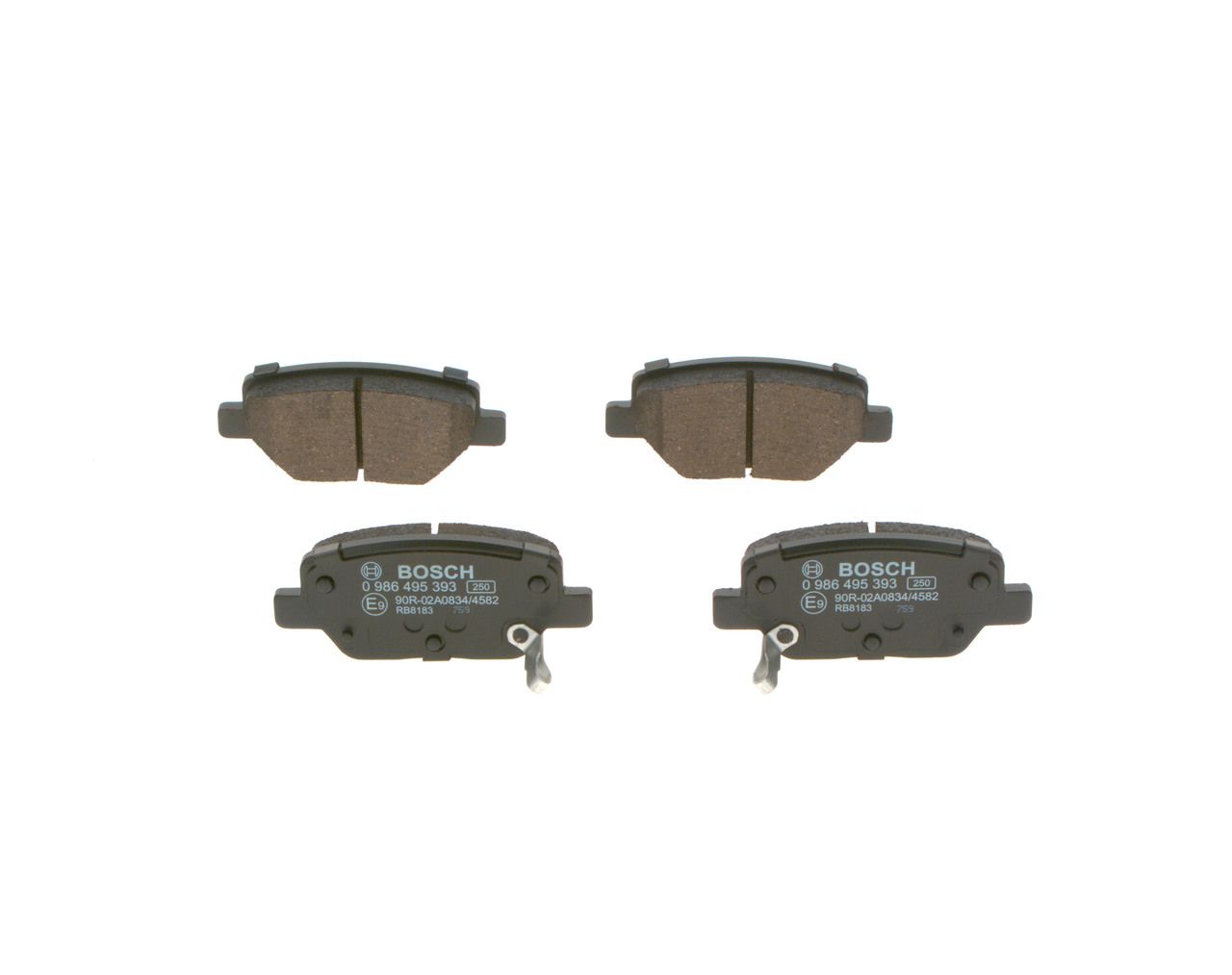 BOSCH 0 986 495 393 - Bremsbelagsatz, Scheibenbremse