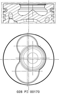 MAHLE 028 PI 00170 000 - Kolben