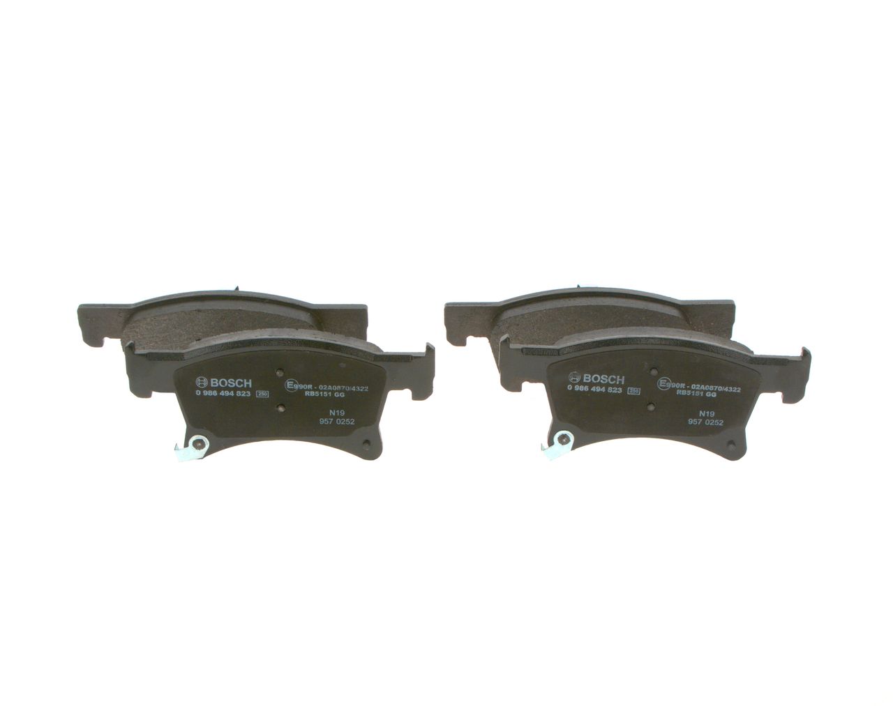 BOSCH 0 986 494 823 - Bremsbelagsatz, Scheibenbremse