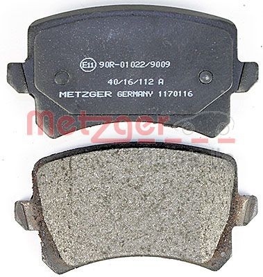 METZGER AUTOTEILE 1170116 - Bremsbelagsatz, Scheibenbremse