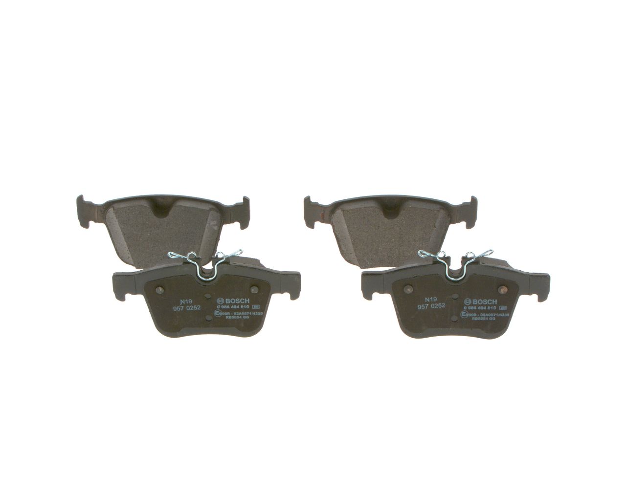 BOSCH 0 986 494 819 - Bremsbelagsatz, Scheibenbremse