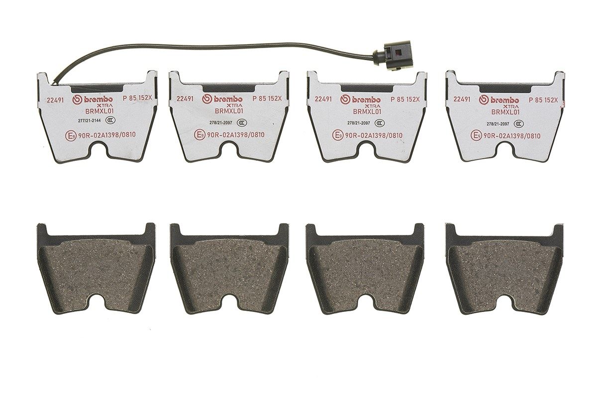 BREMBO P 85 152X - Bremsbelagsatz, Scheibenbremse