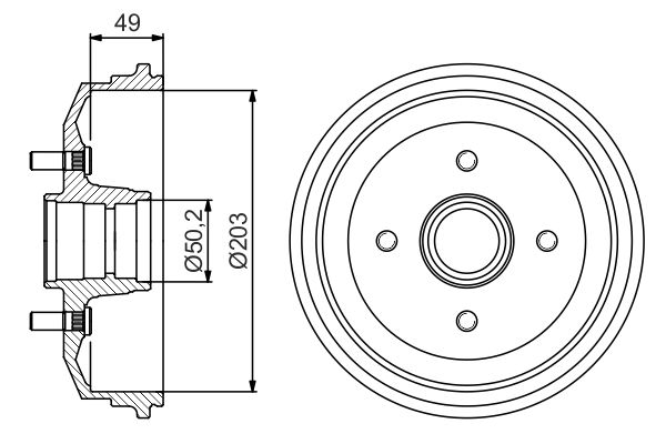 BOSCH 0 986 477 226 - Bremstrommel