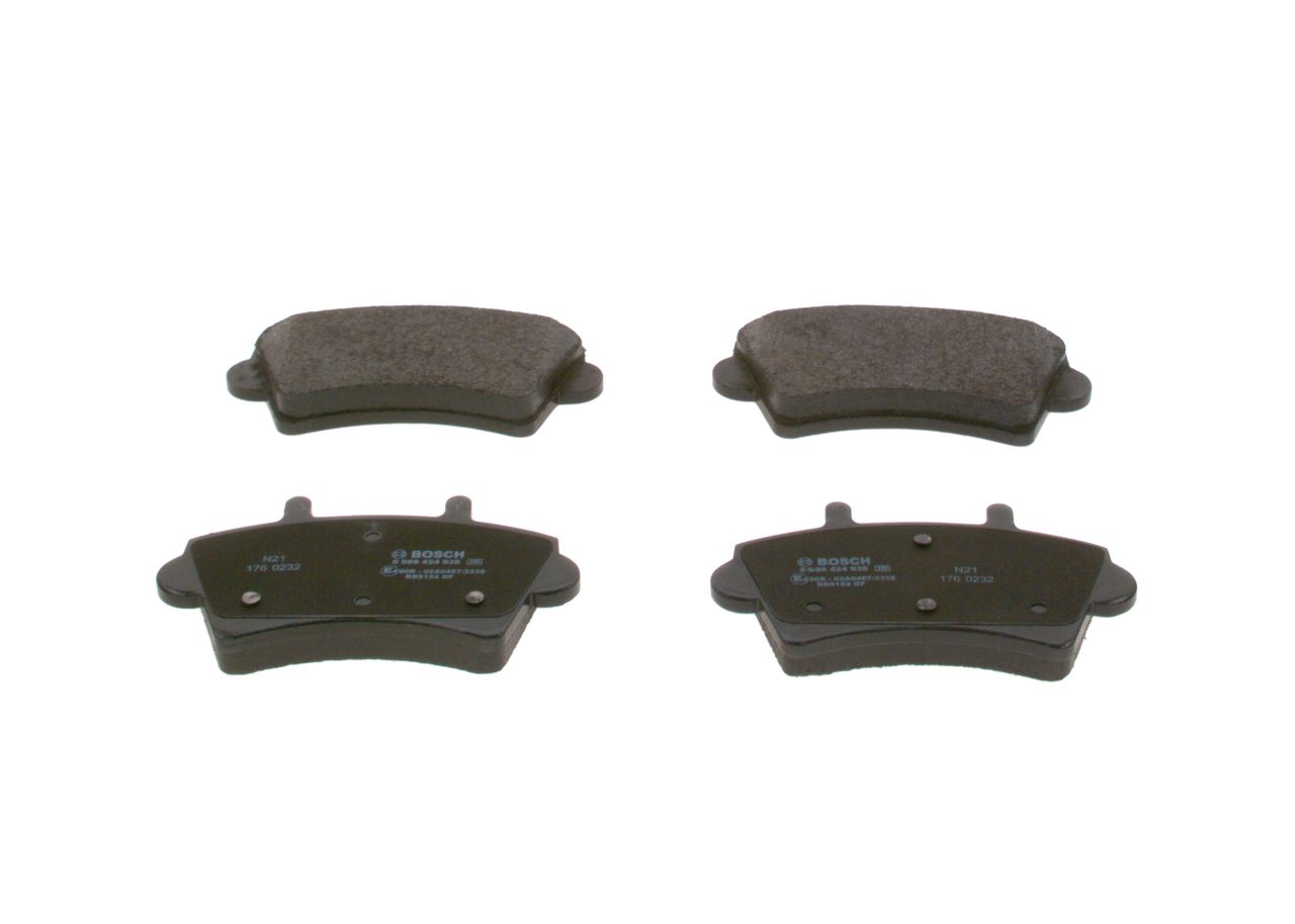 BOSCH 0 986 424 938 - Bremsbelagsatz, Scheibenbremse